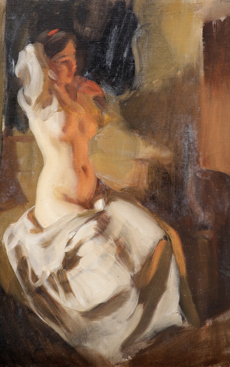 Nude in Fire Light by Anders Leonard Zorn