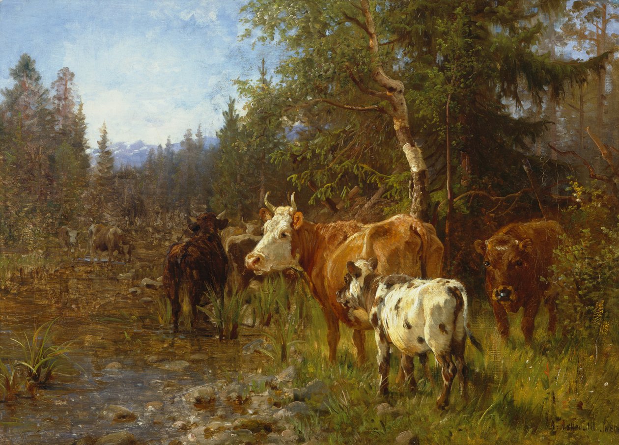 Cows by the Water Post by Anders Askevold