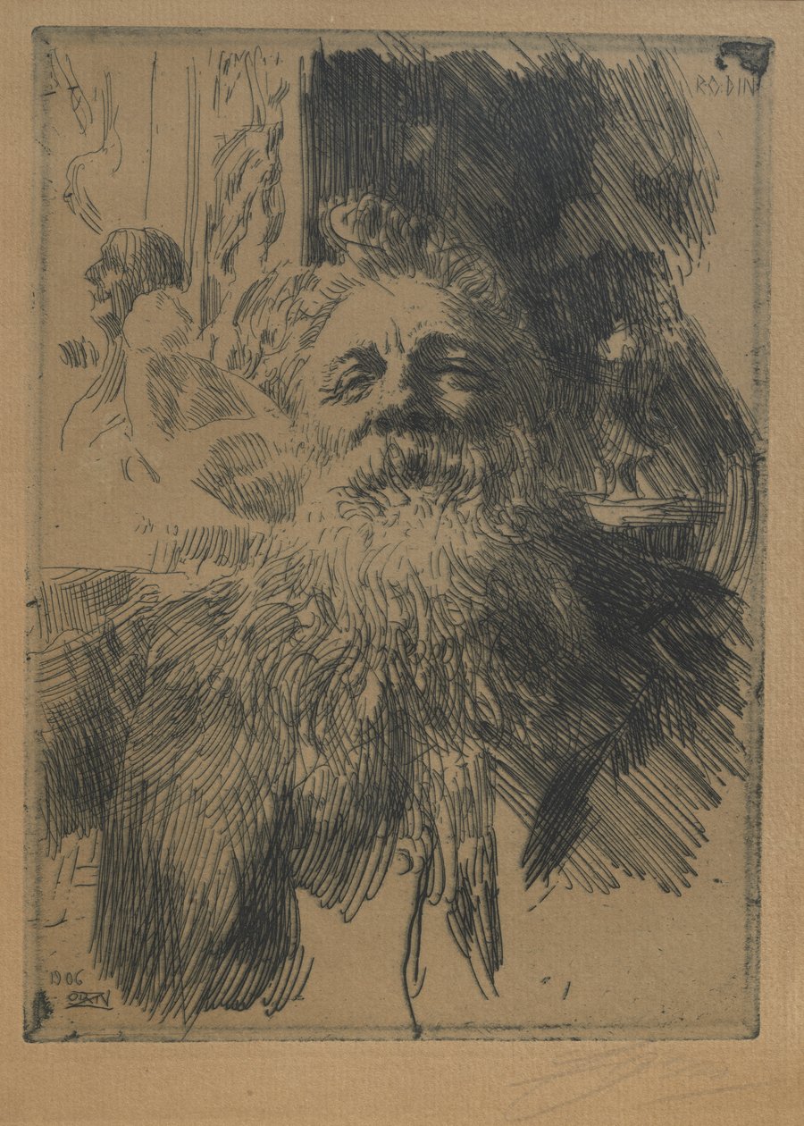 August Rodin by Anders Leonard Zorn