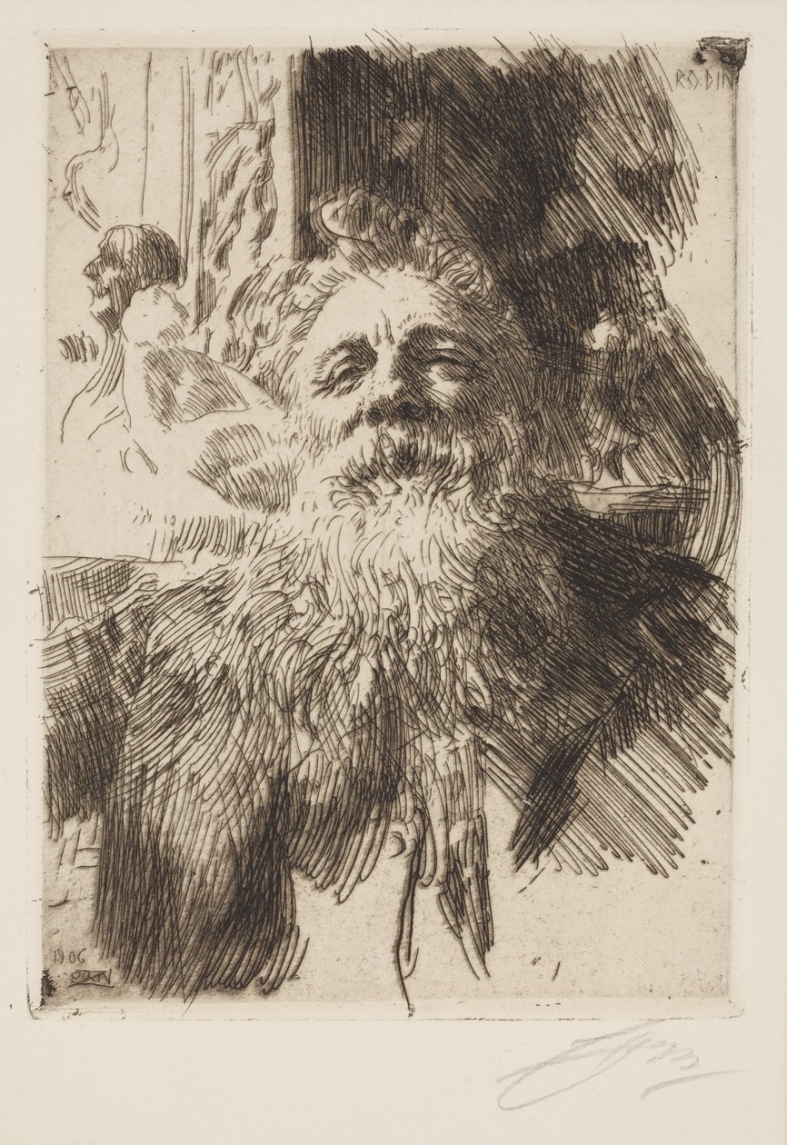 Auguste Rodin by Anders Leonard Zorn