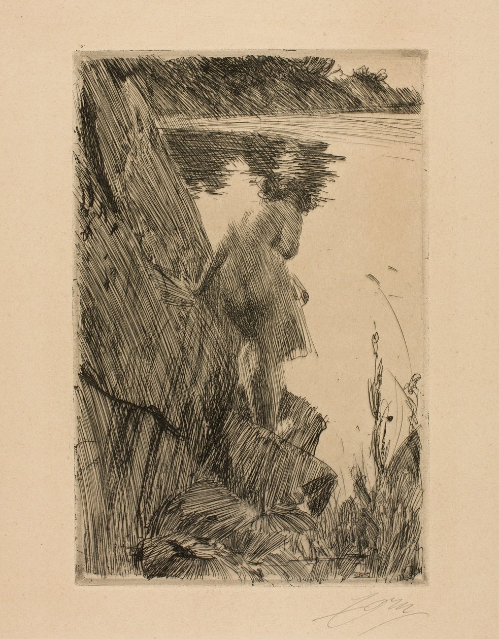 Bather by Anders Leonard Zorn