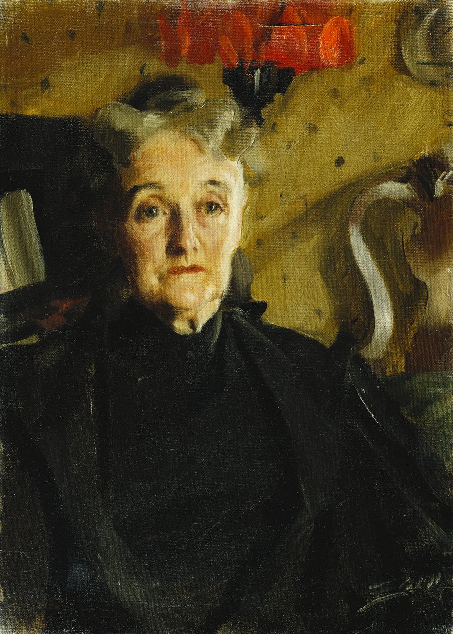 Portrait of Mrs Hallowell by Anders Leonard Zorn