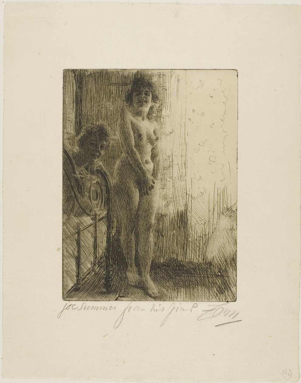 A Dark Corner by Anders Leonard Zorn