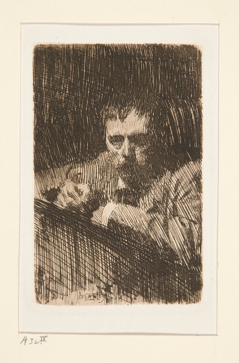 A Painter-Etcher (self-portrait) by Anders Leonard Zorn