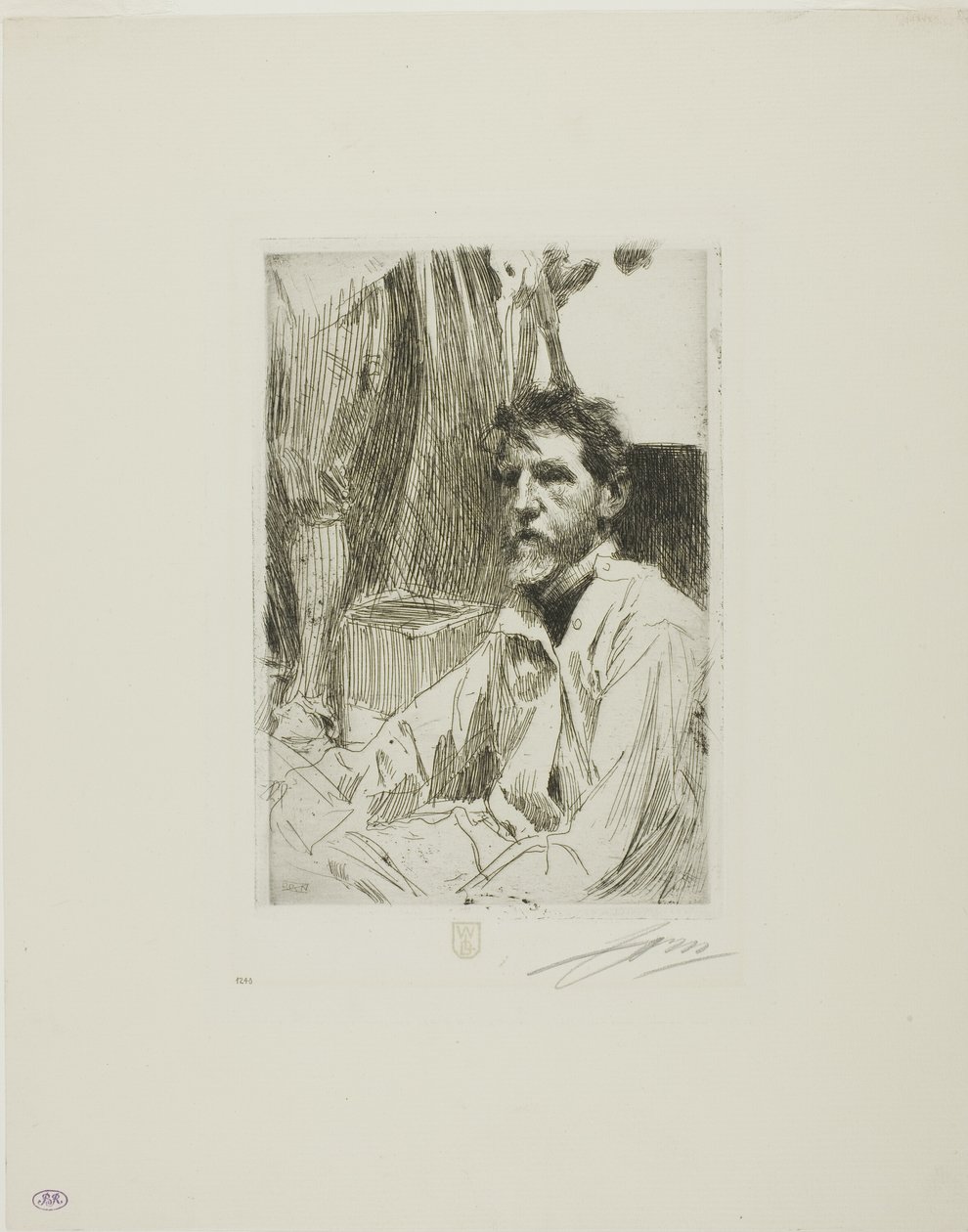 August Saint Gaudens I by Anders Leonard Zorn
