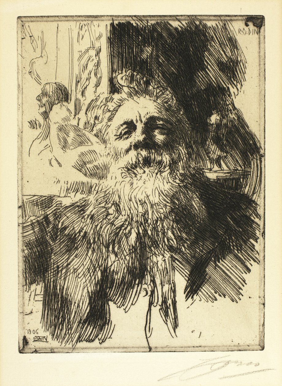 Auguste Rodin by Anders Leonard Zorn