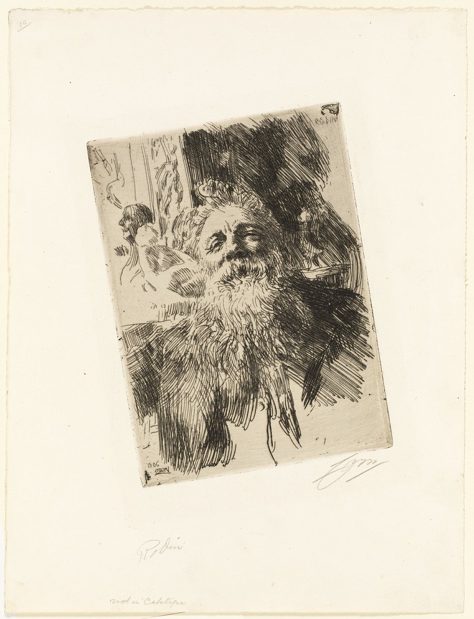 Auguste Rodin by Anders Leonard Zorn