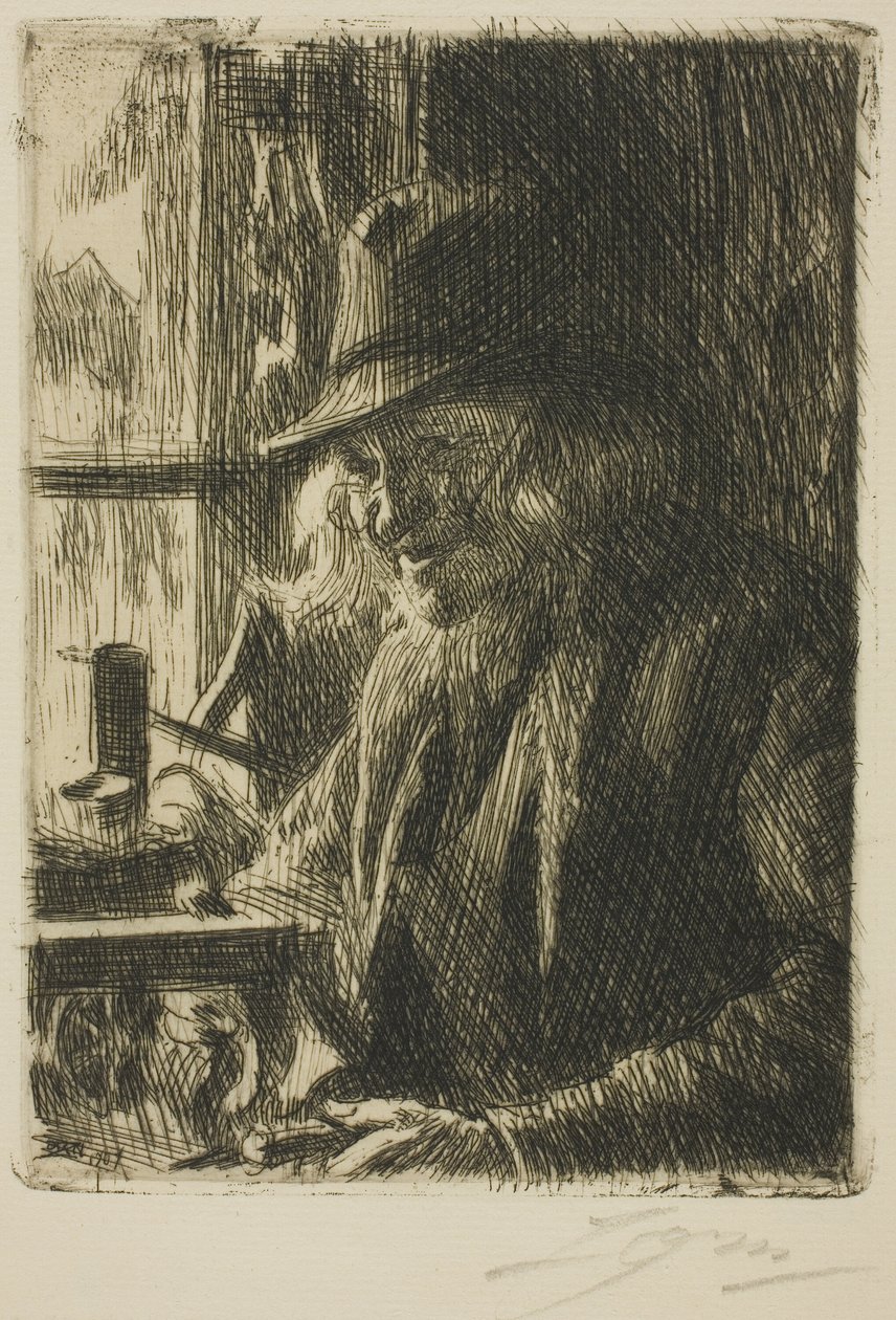 Bosl Anders, Clockmaker at Mora by Anders Leonard Zorn