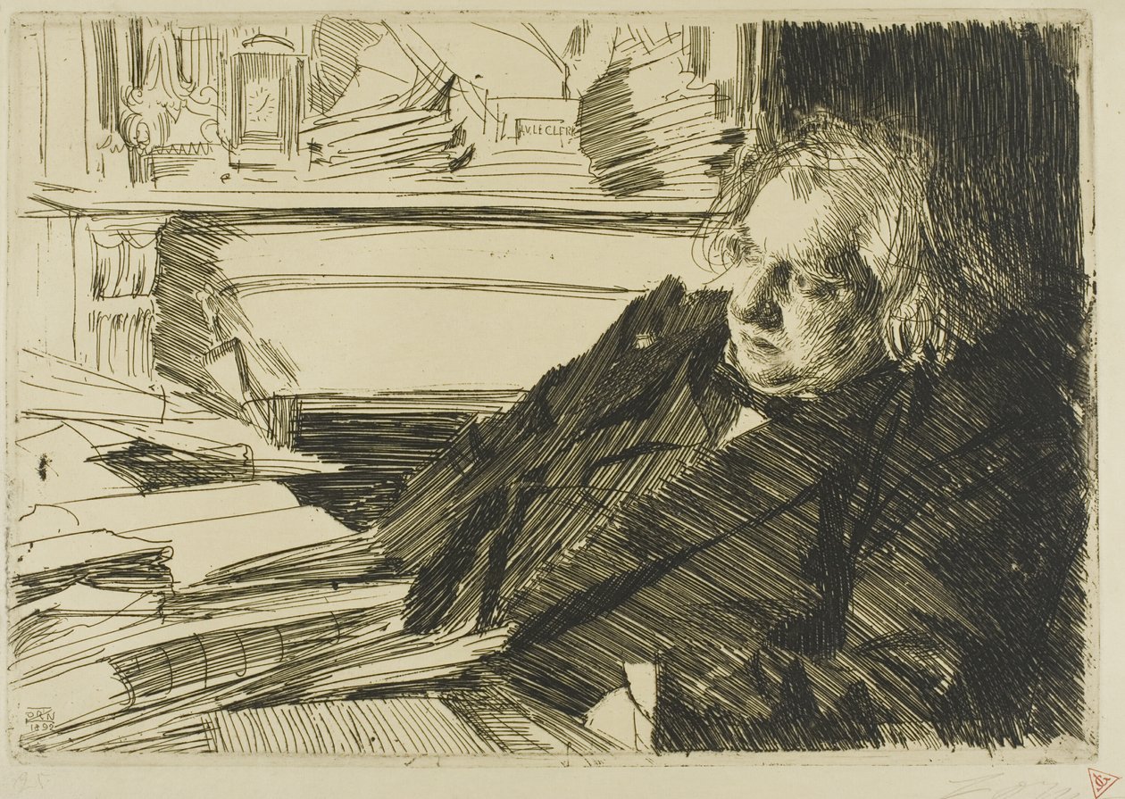 Ernest Renan by Anders Leonard Zorn