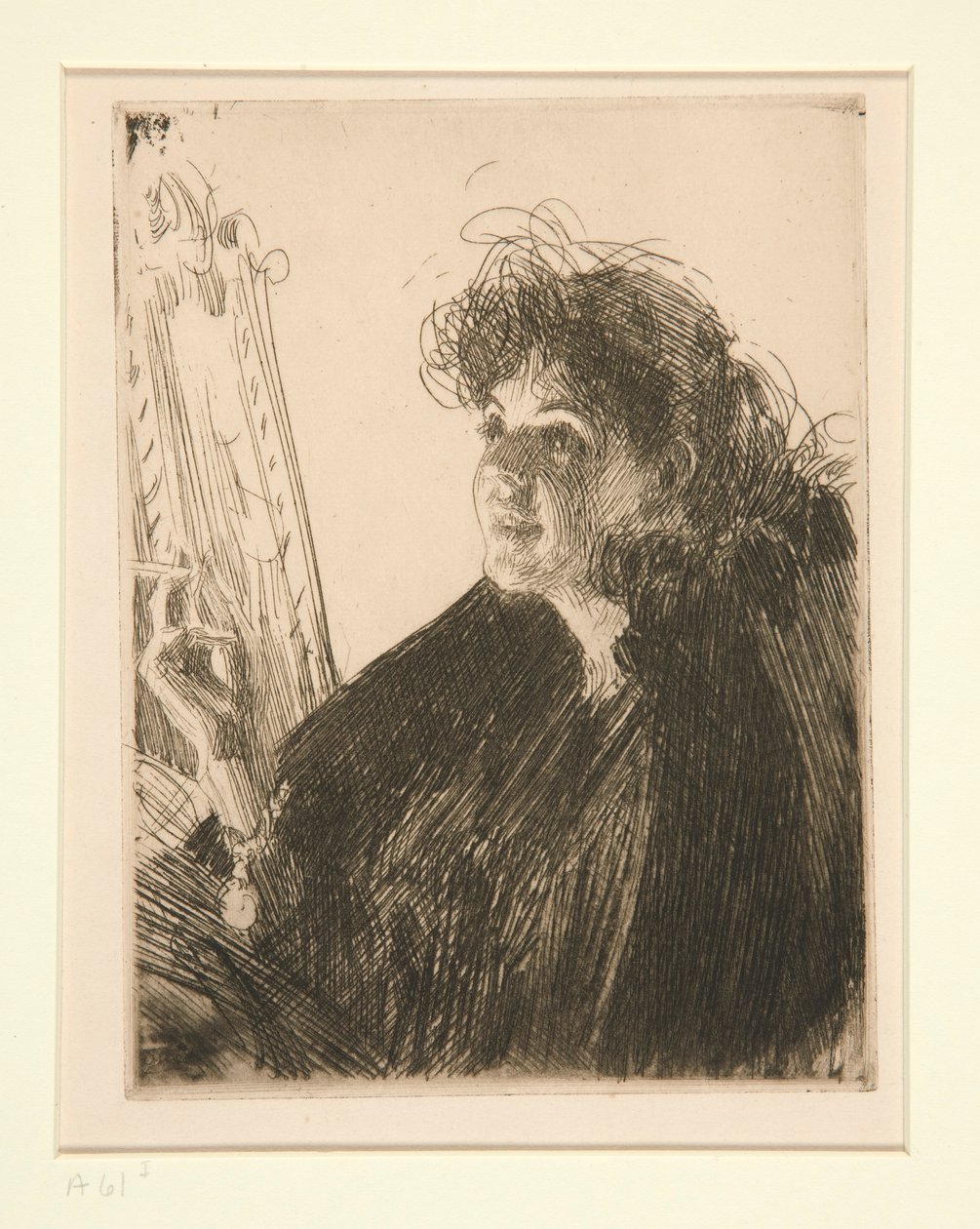 Girl with a Cigarette I by Anders Leonard Zorn
