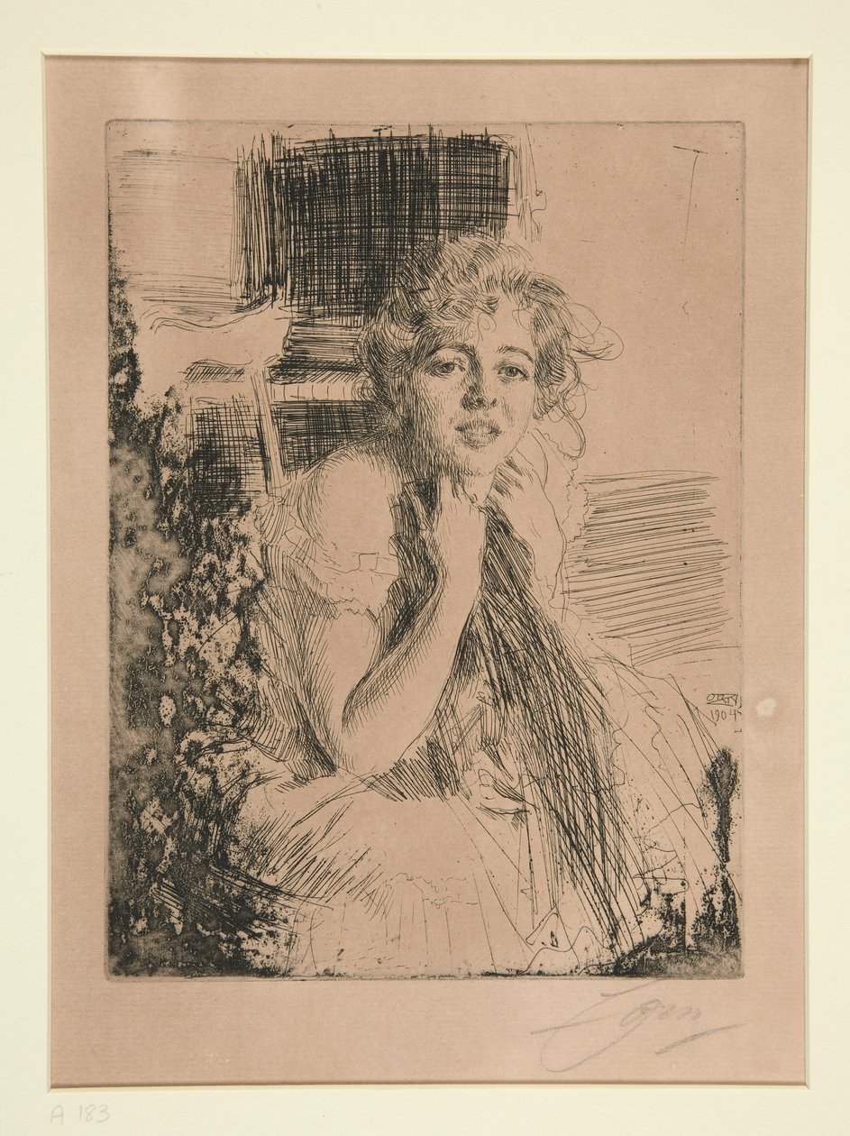 Mlle. Emma Rasmussen by Anders Leonard Zorn