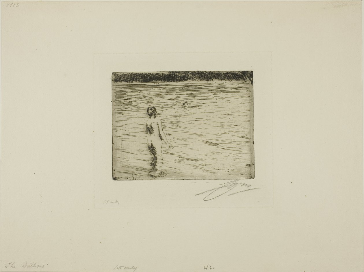 Mother Bathing by Anders Leonard Zorn