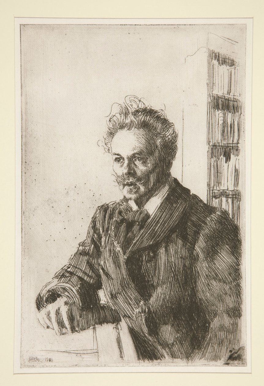 Portrait of August Strindberg by Anders Leonard Zorn