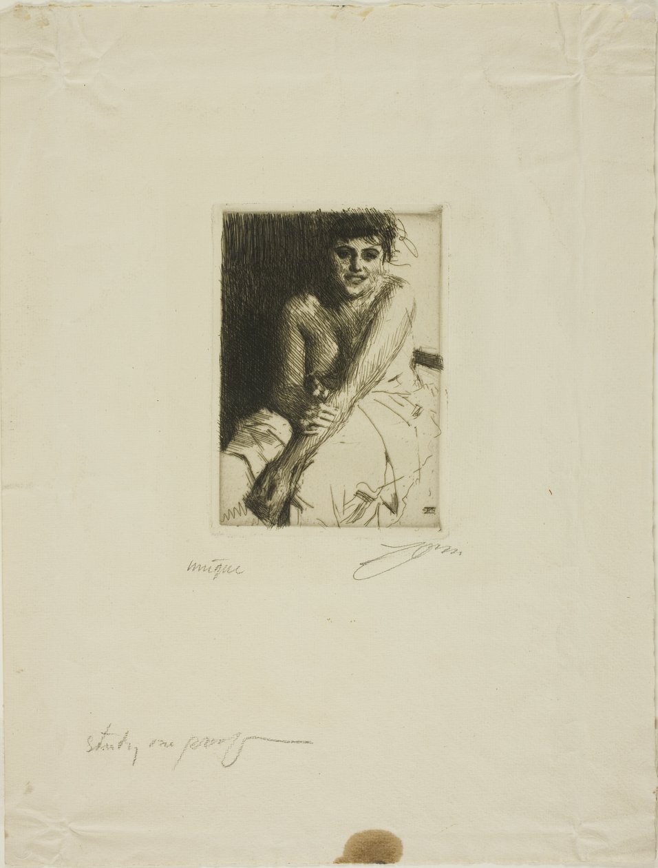 Sitting Model by Anders Leonard Zorn