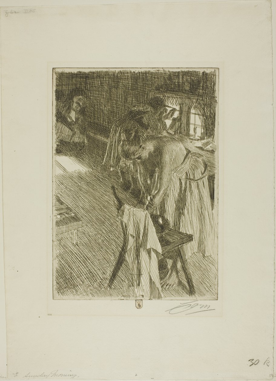 Sunday Morning by Anders Leonard Zorn