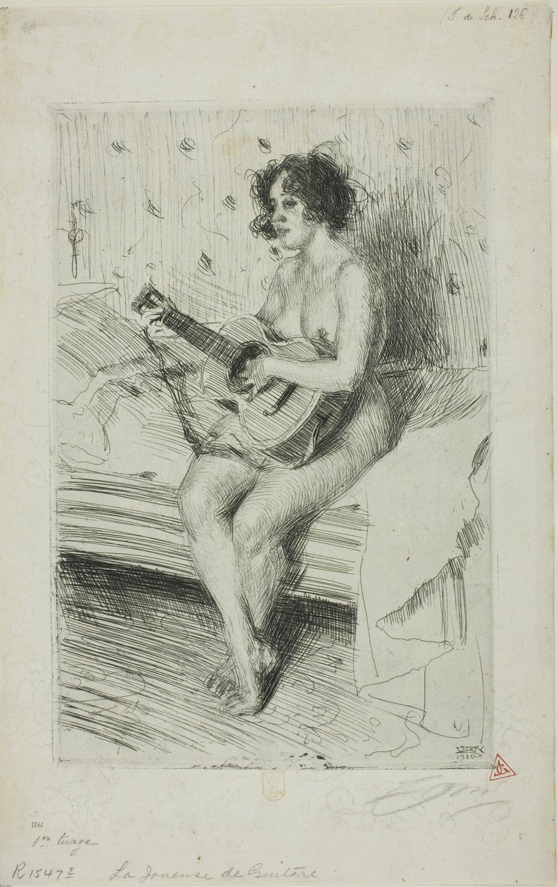 The Guitar-Player by Anders Leonard Zorn