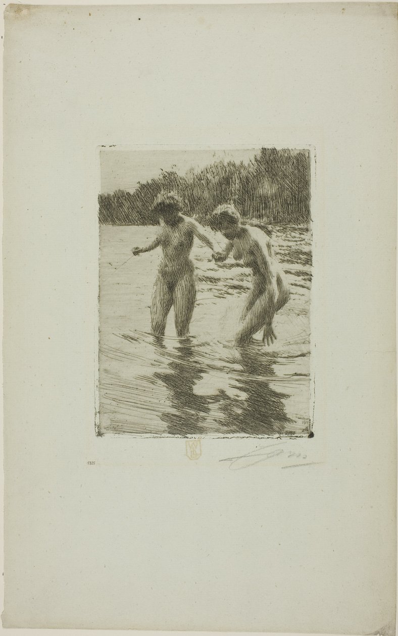 Two Bathers by Anders Leonard Zorn