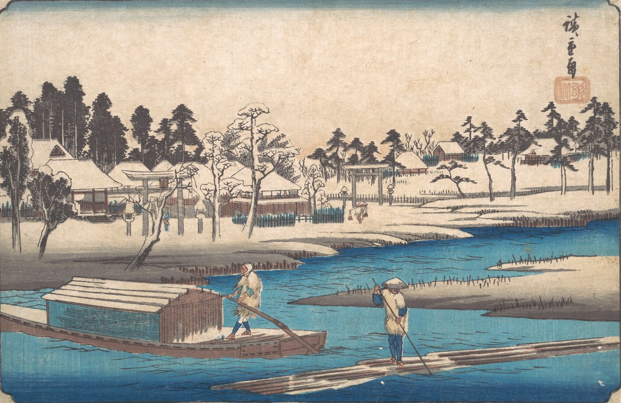 Clearing Weather after Snow at Massaki by Ando Hiroshige
