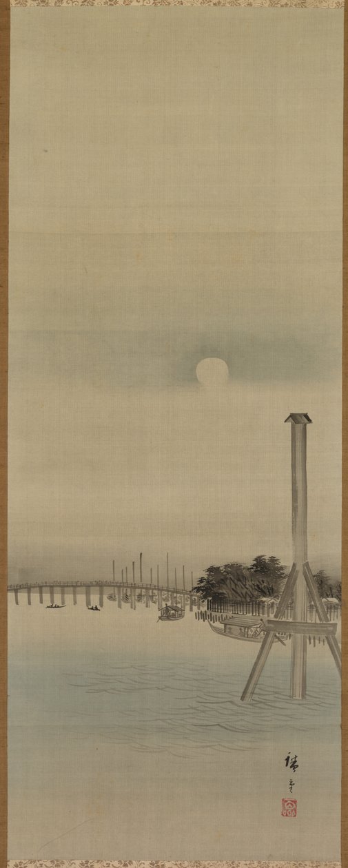 Night Scene on the Sumida River by Ando Hiroshige
