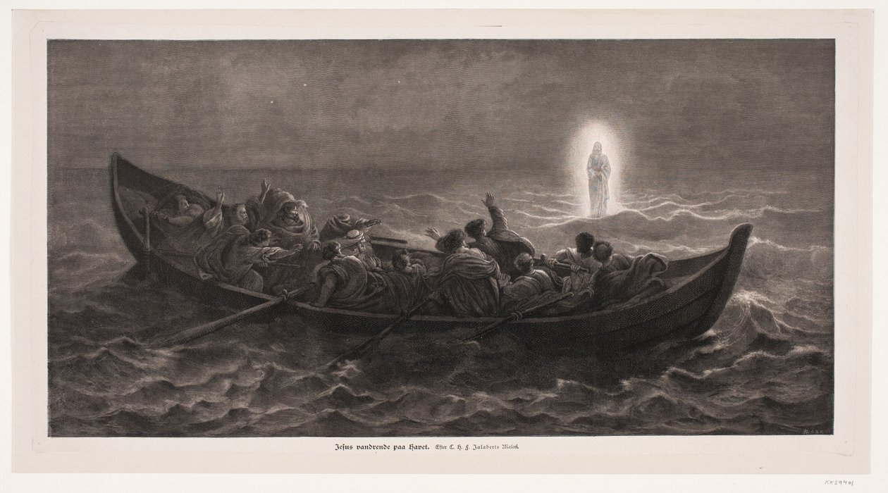 Jesus Walking on the Sea by André Bork
