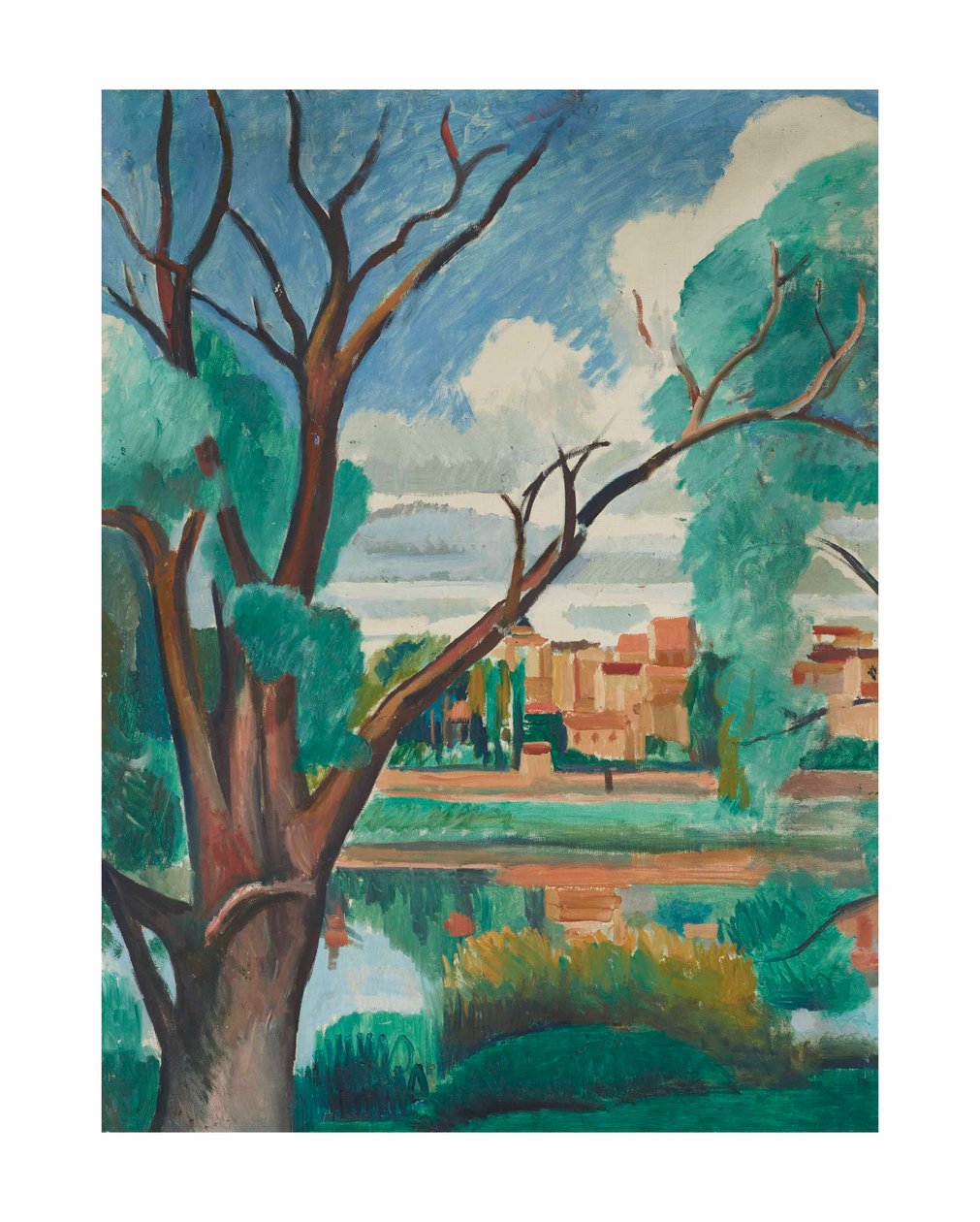 Banks of the Seine at Carrières-sur-Seine by Andre Derain