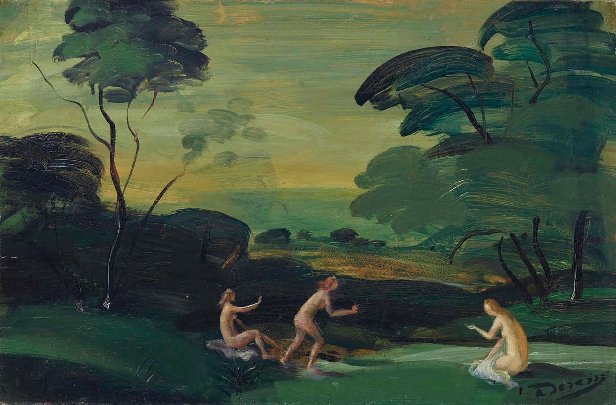 Three Nymphs Bathing by Andre Derain