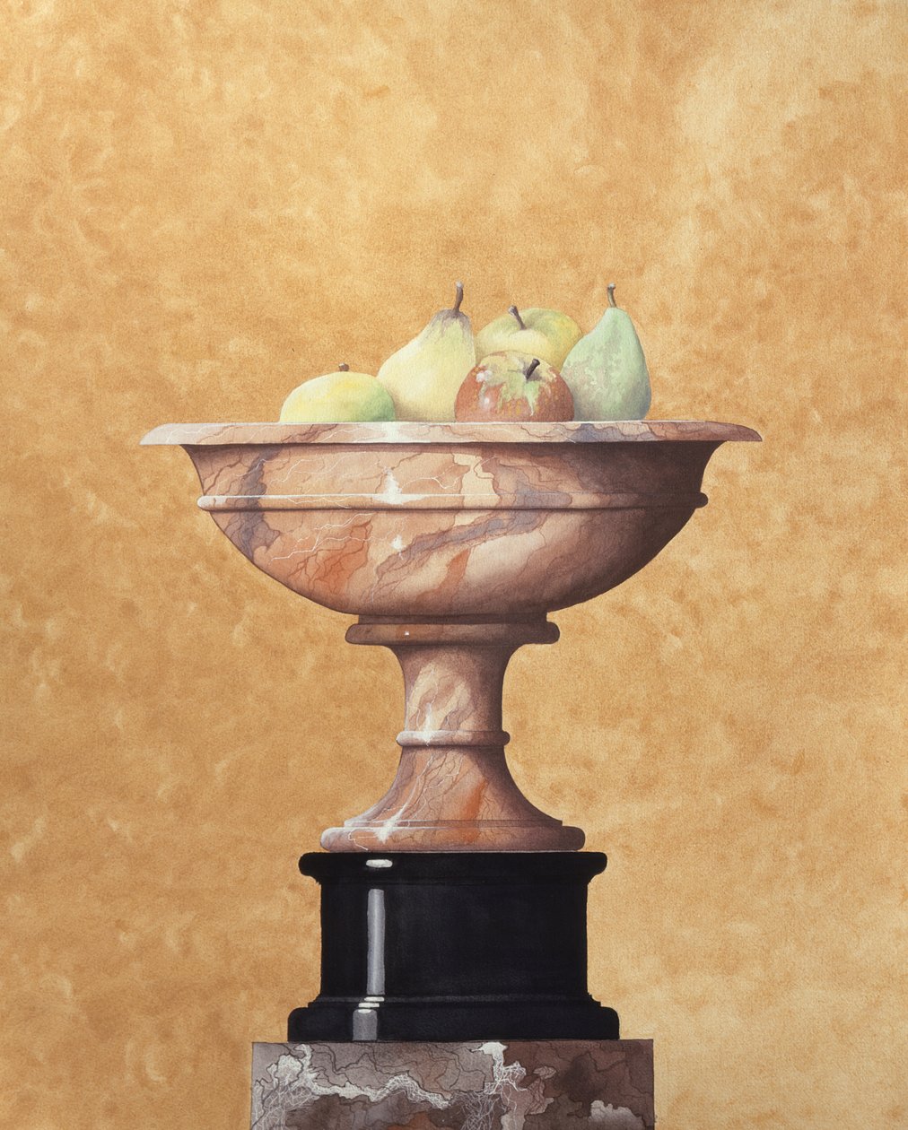 Marble Vase with Fruit by Andras Kaldor