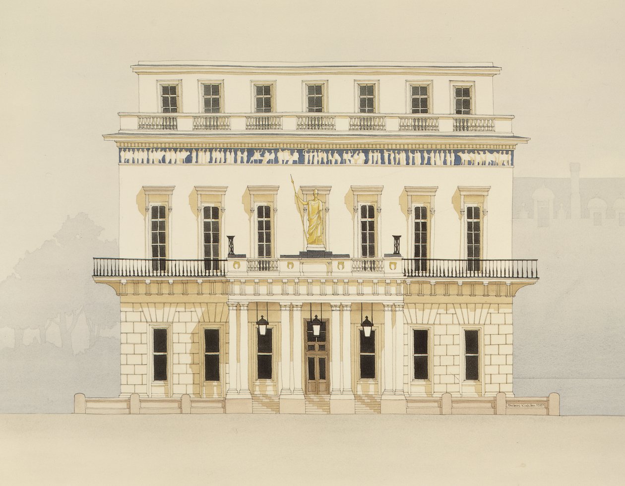 The Athenaeum, Waterloo Place by Andras Kaldor