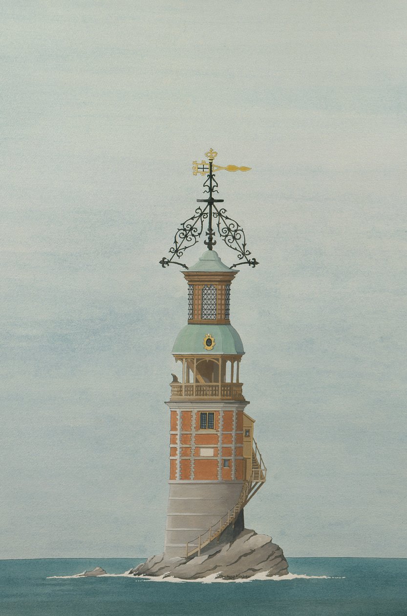 The First Eddystone Lighthouse, Plymouth, Devon by Andras Kaldor