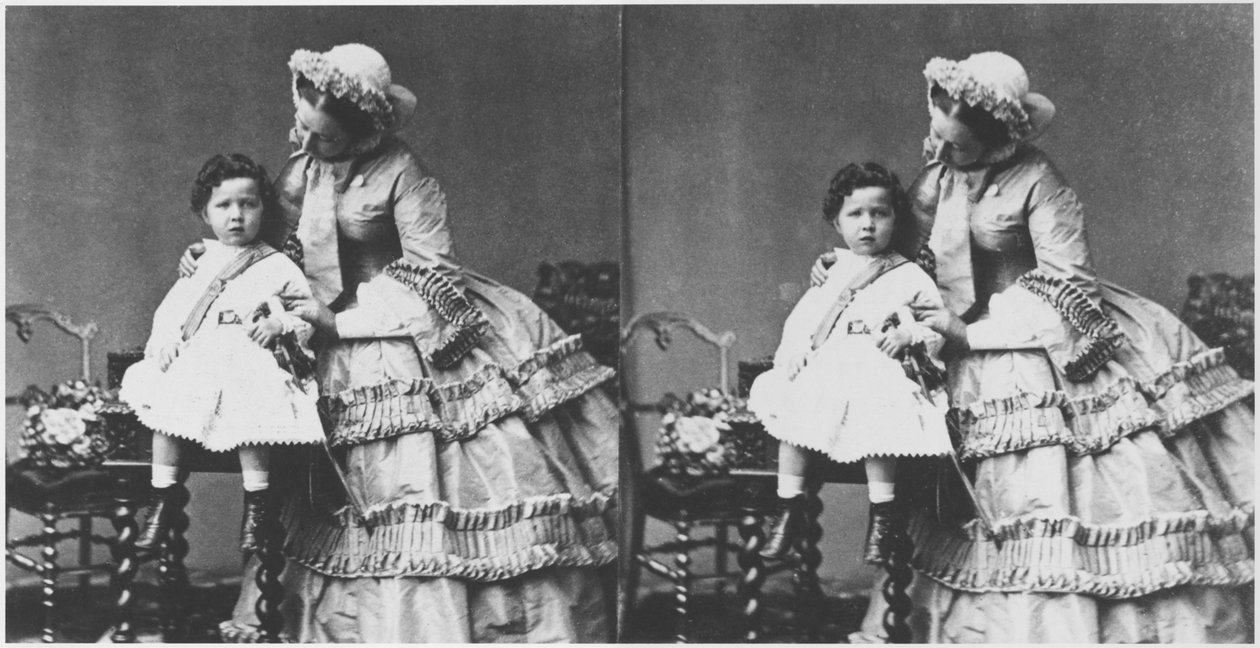 Empress Eugenie and Prince Eugene Louis Napoleon Bonaparte, c.1858-59 by Andre Adolphe Eugene Disderi