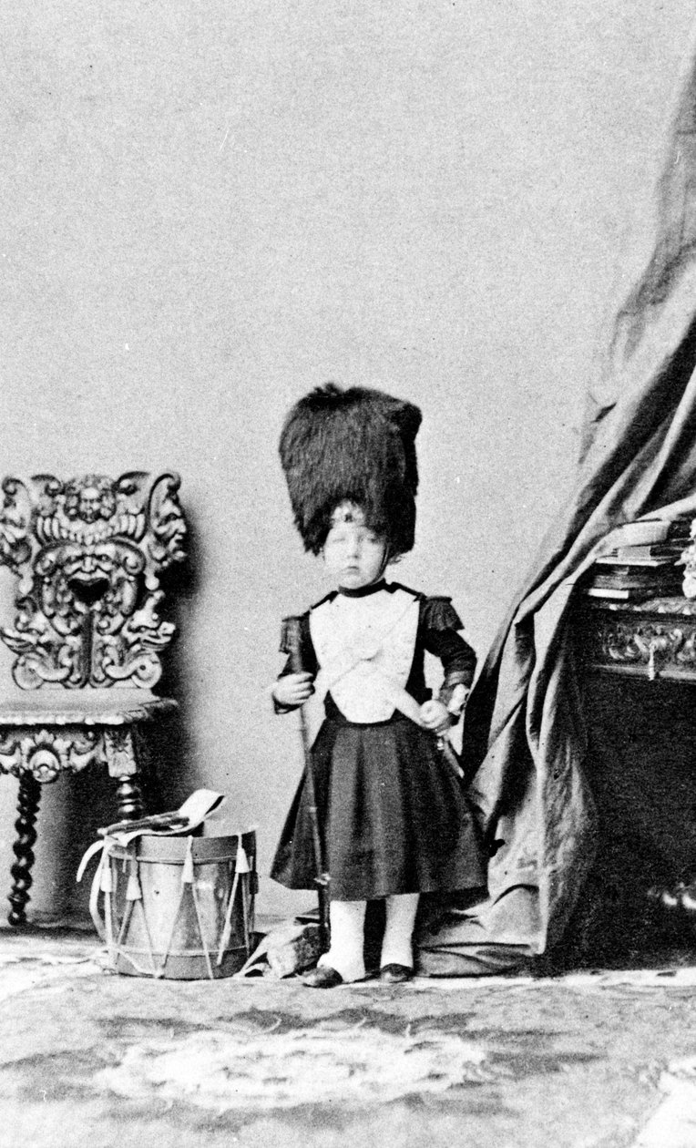 The Prince Imperial in the uniform of a Drummer of the Grenadier Guards, c.1860 by Andre Adolphe Eugene Disderi