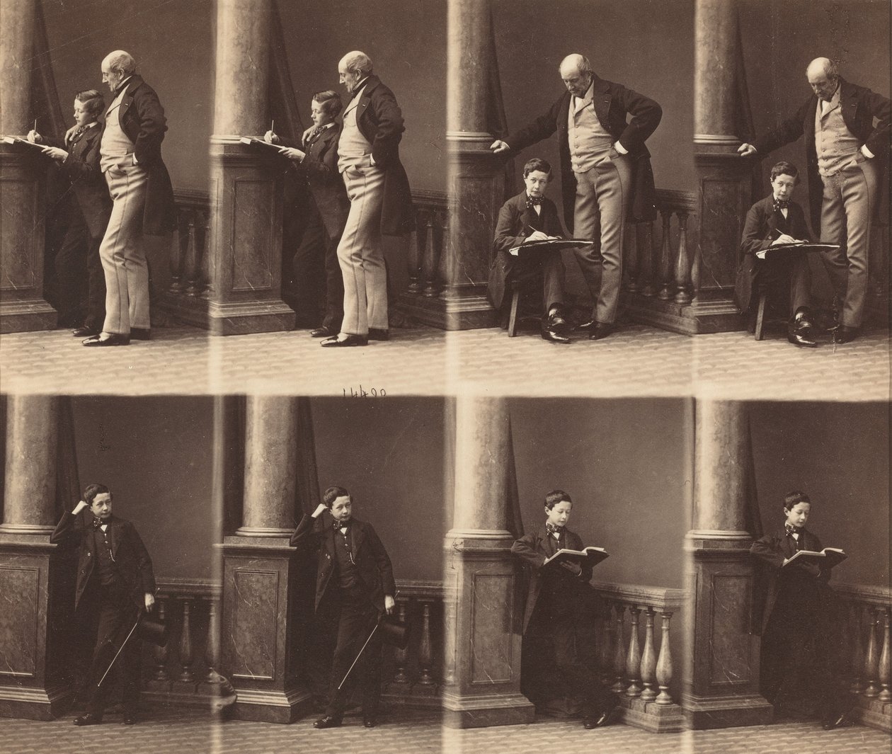 Monsieur Jadin and Son by Andre Adolphe Eugene Disderi