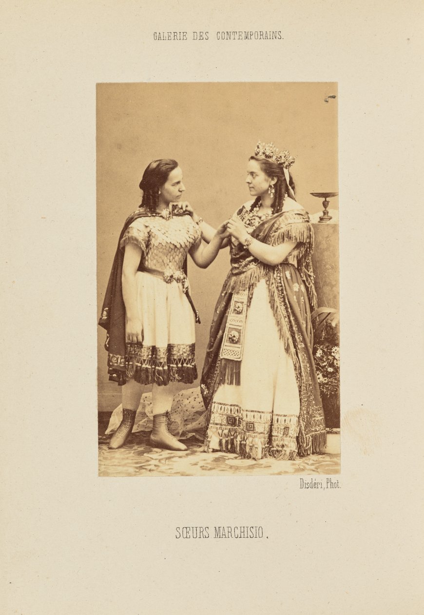 Marchisio Sisters by Andre Adolphe Eugene Disderi