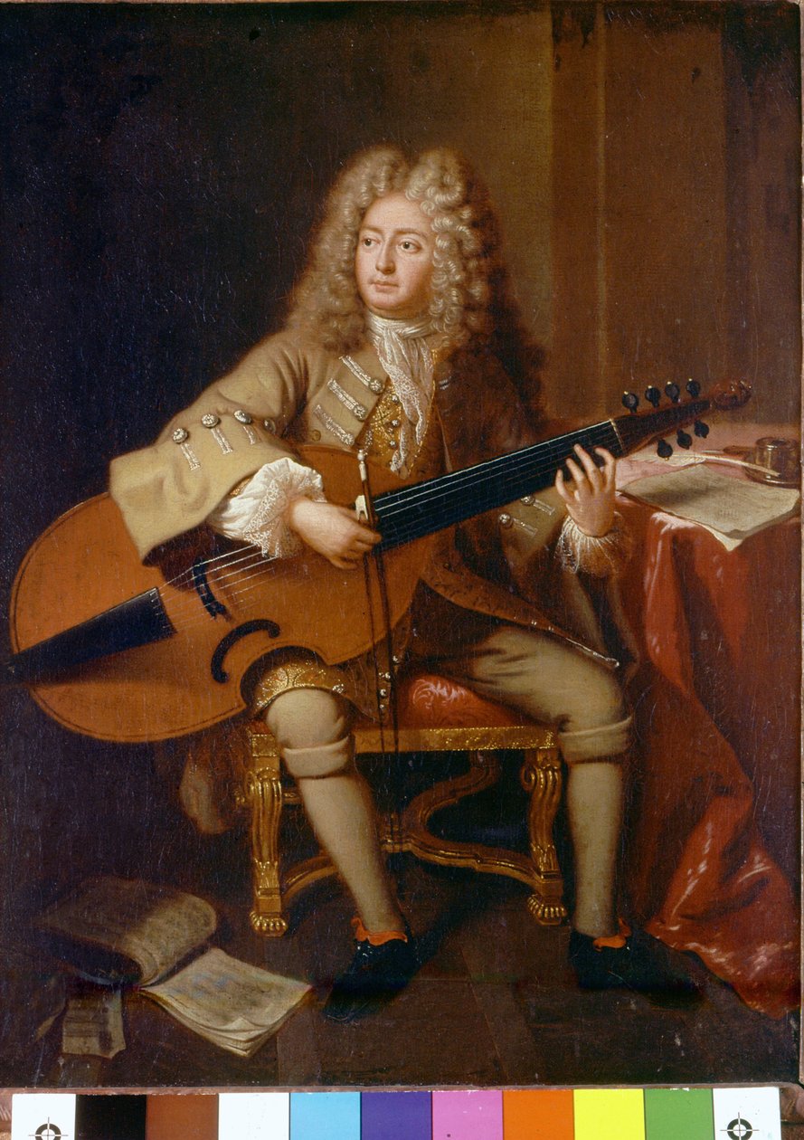 Portrait of Marin Marais by Andre Bouys