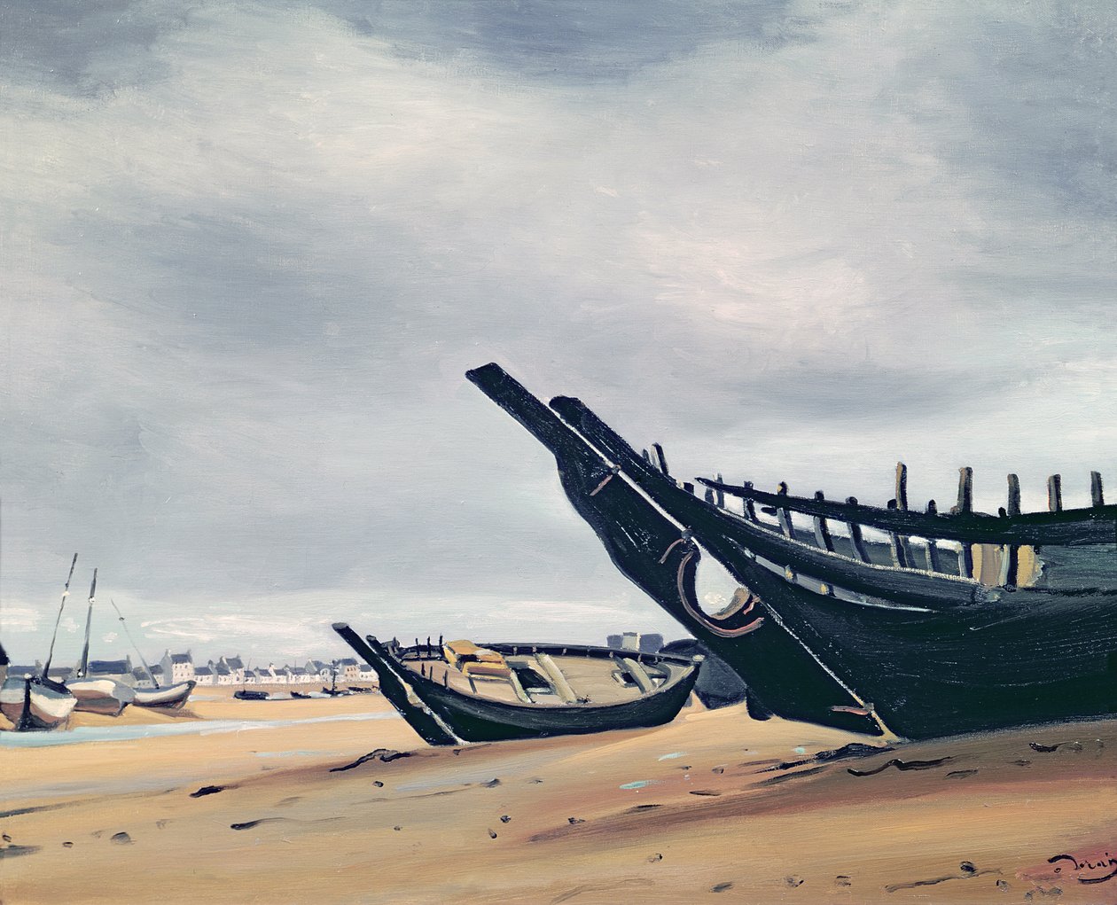 Boats on the Beach at Camaret by Andre Derain