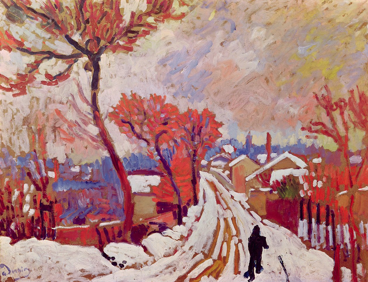 Landscape in the Snow by Andre Derain