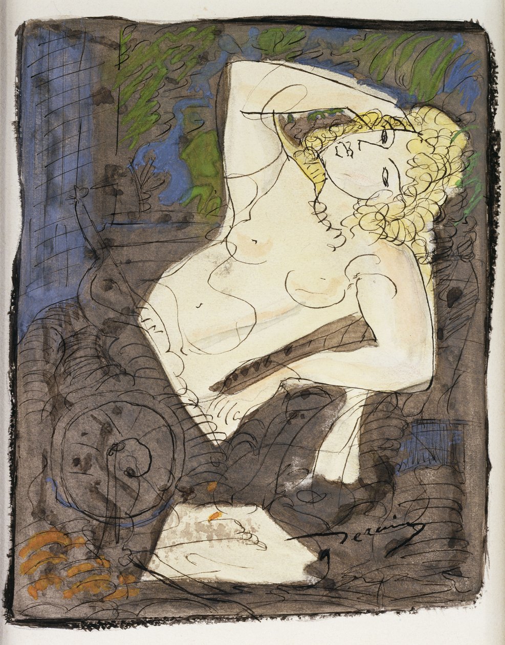Reclining Nude by Andre Derain