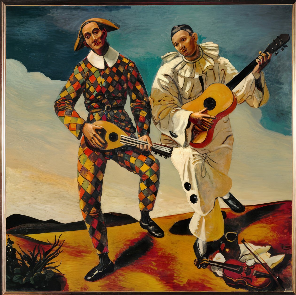 Two Clowns by Andre Derain