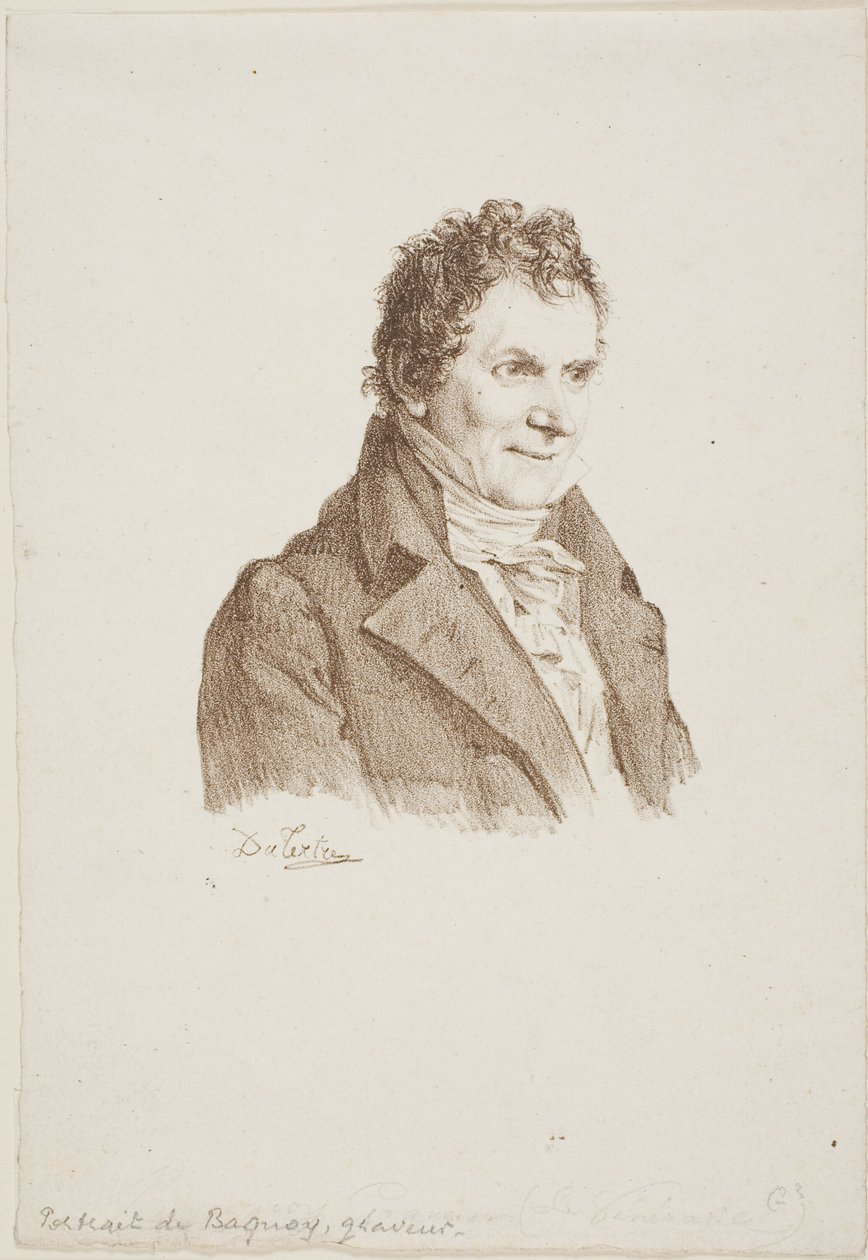 Portrait of the Engraver Baquoy by Andre Dutertre
