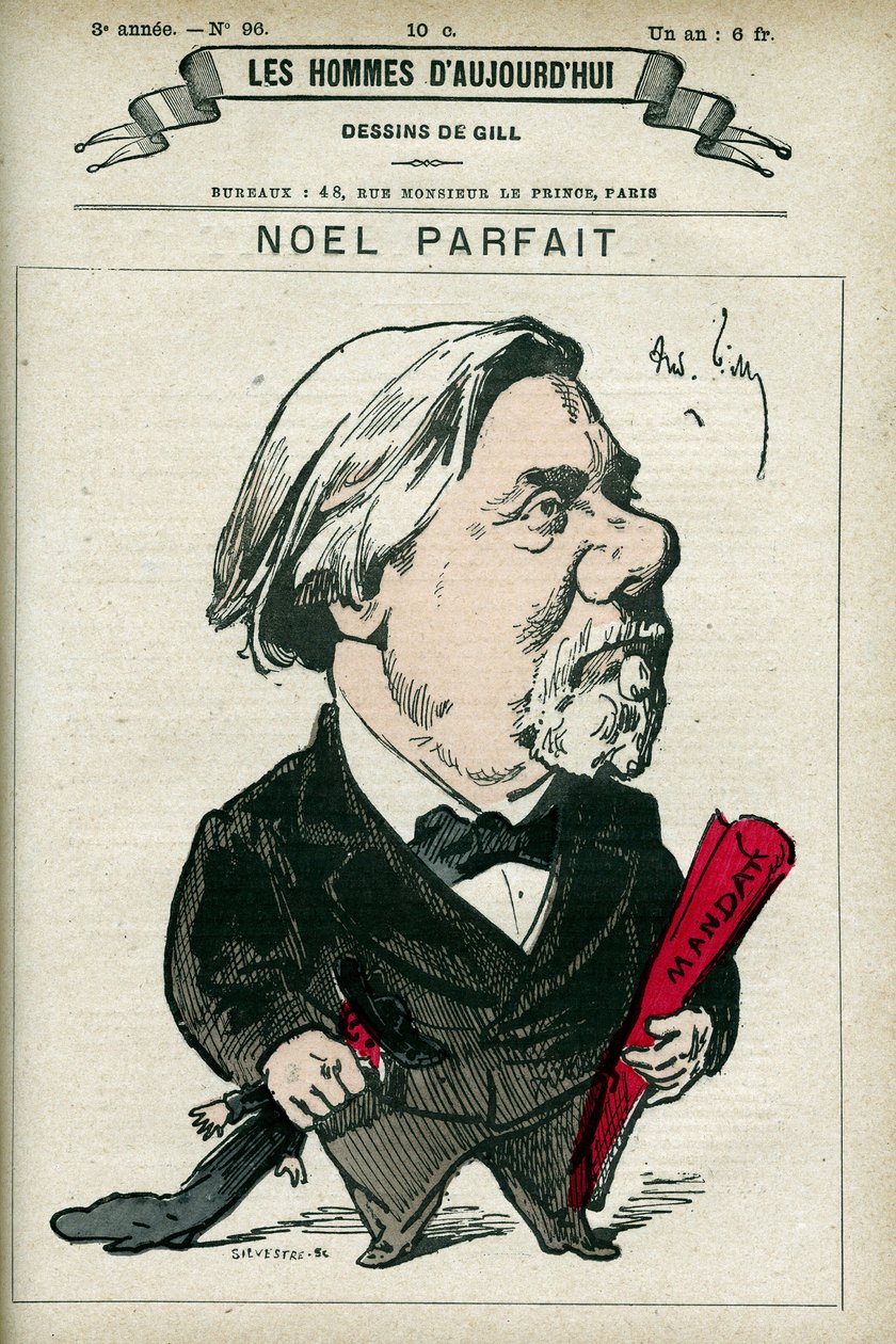 Portrait of Noel Parfait by Andre Gill