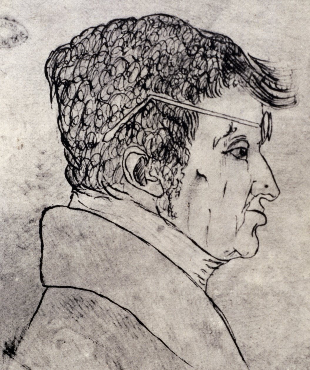 Self-portrait of Andre-Marie Ampere by Andre Marie Ampere