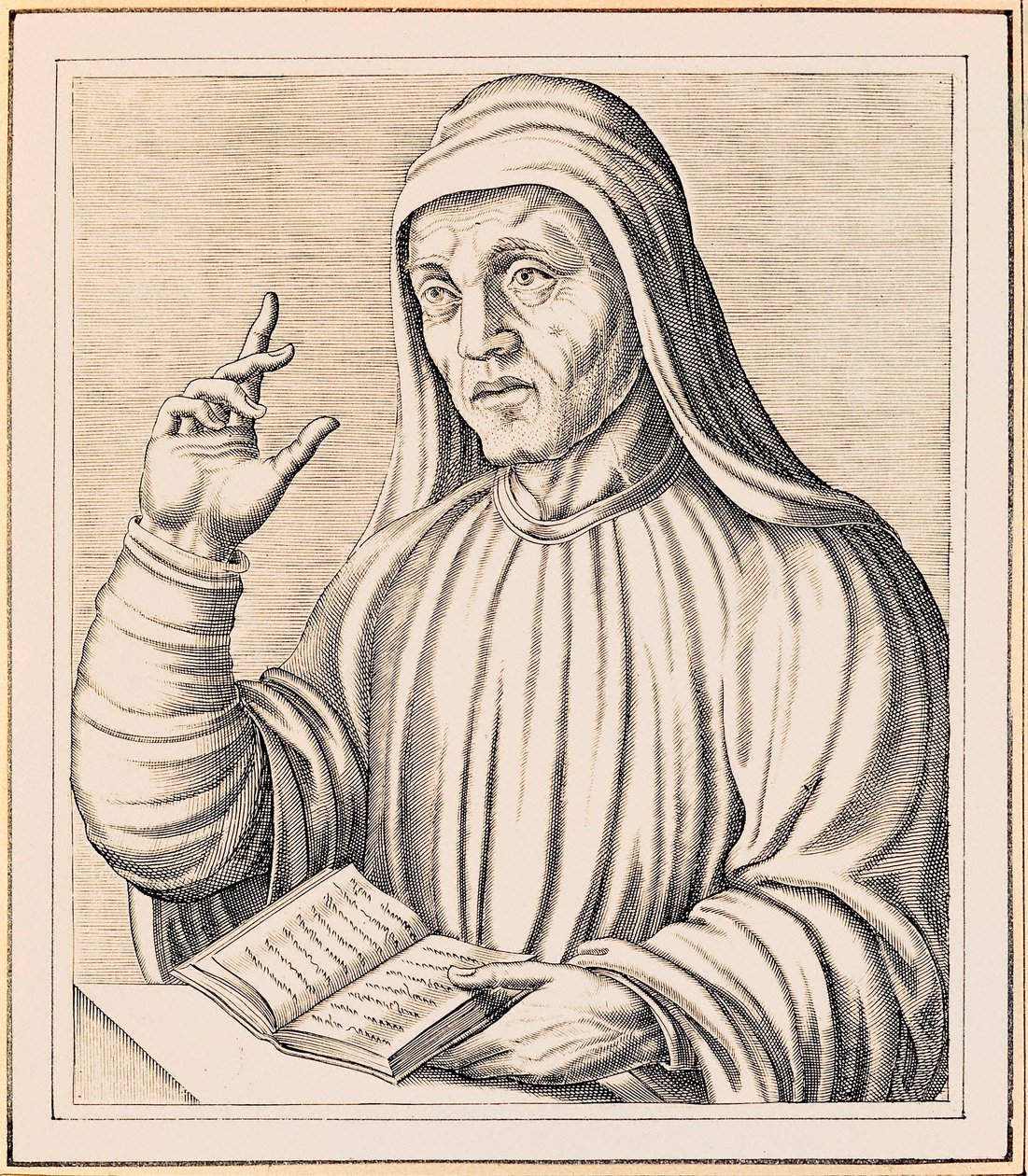 Portrait of Alcuin by Andre Thevet