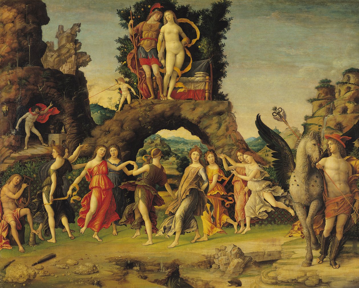 The Parnassus: Mars and Venus by Andrea Mantegna