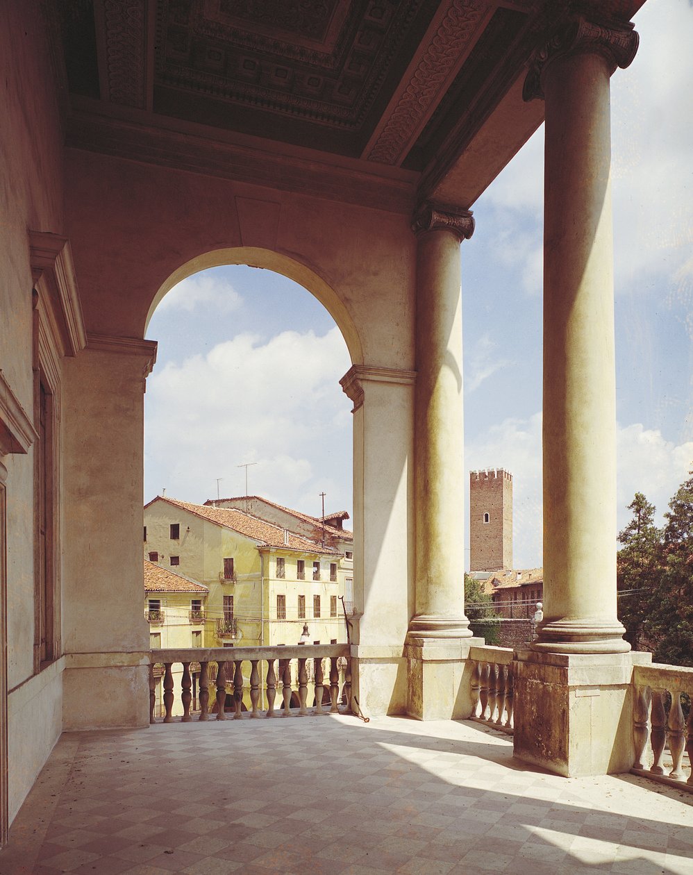 Gallery of the Main Facade (detail) by Andrea Palladio