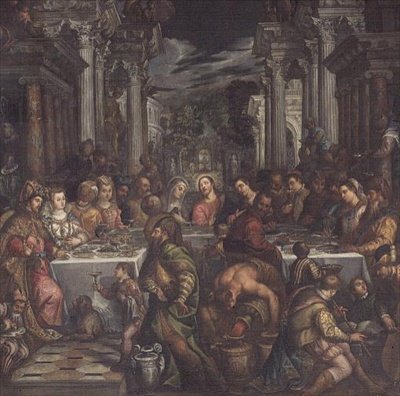 The Marriage Feast at Cana by Andrea Vicentino