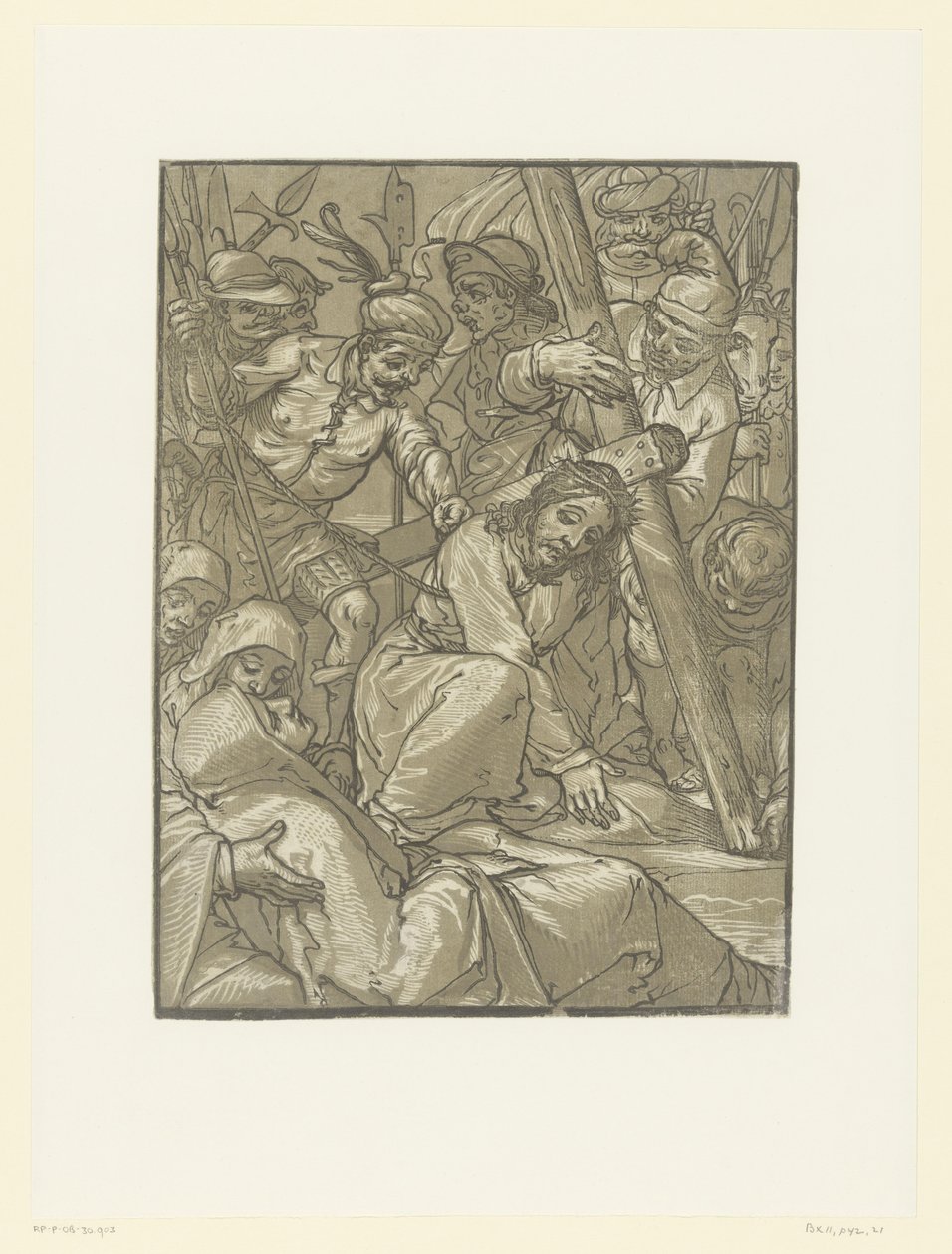 Carrying of the Cross by Andrea Andreani