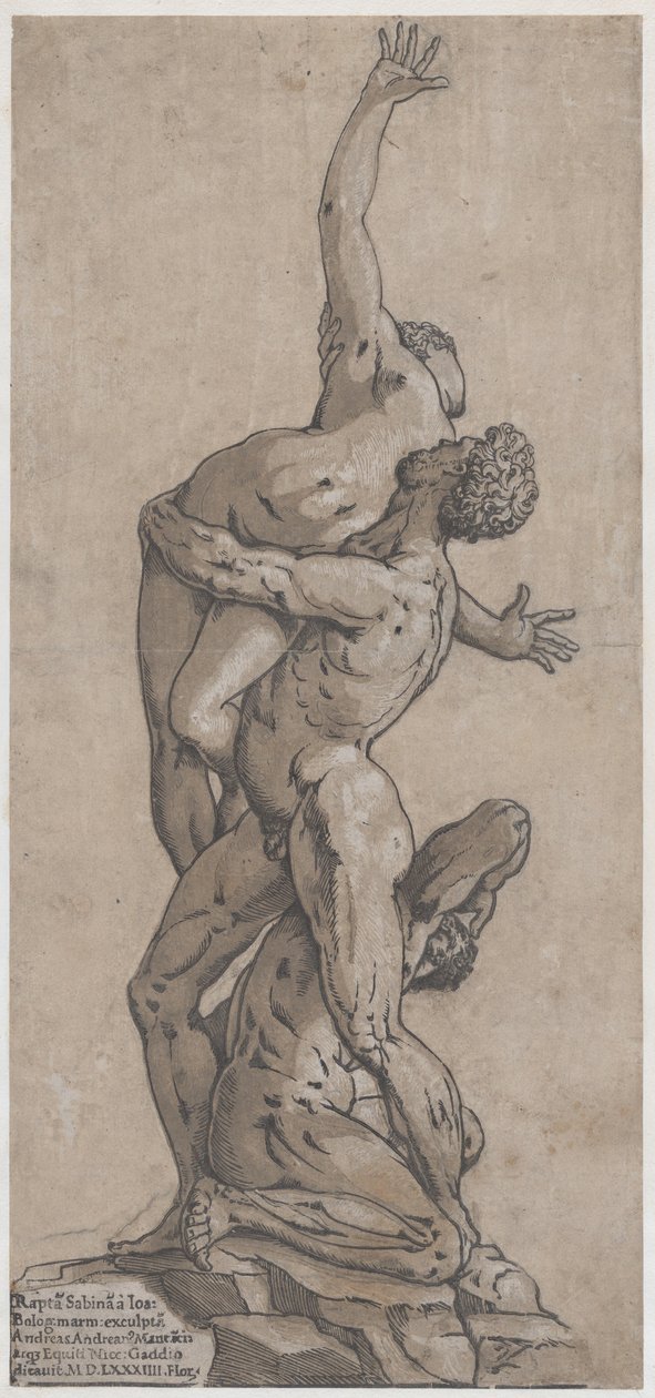 Rape of a Sabine Woman by Andrea Andreani