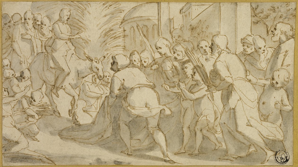 Christ Entering Jerusalem by Andrea Boscoli