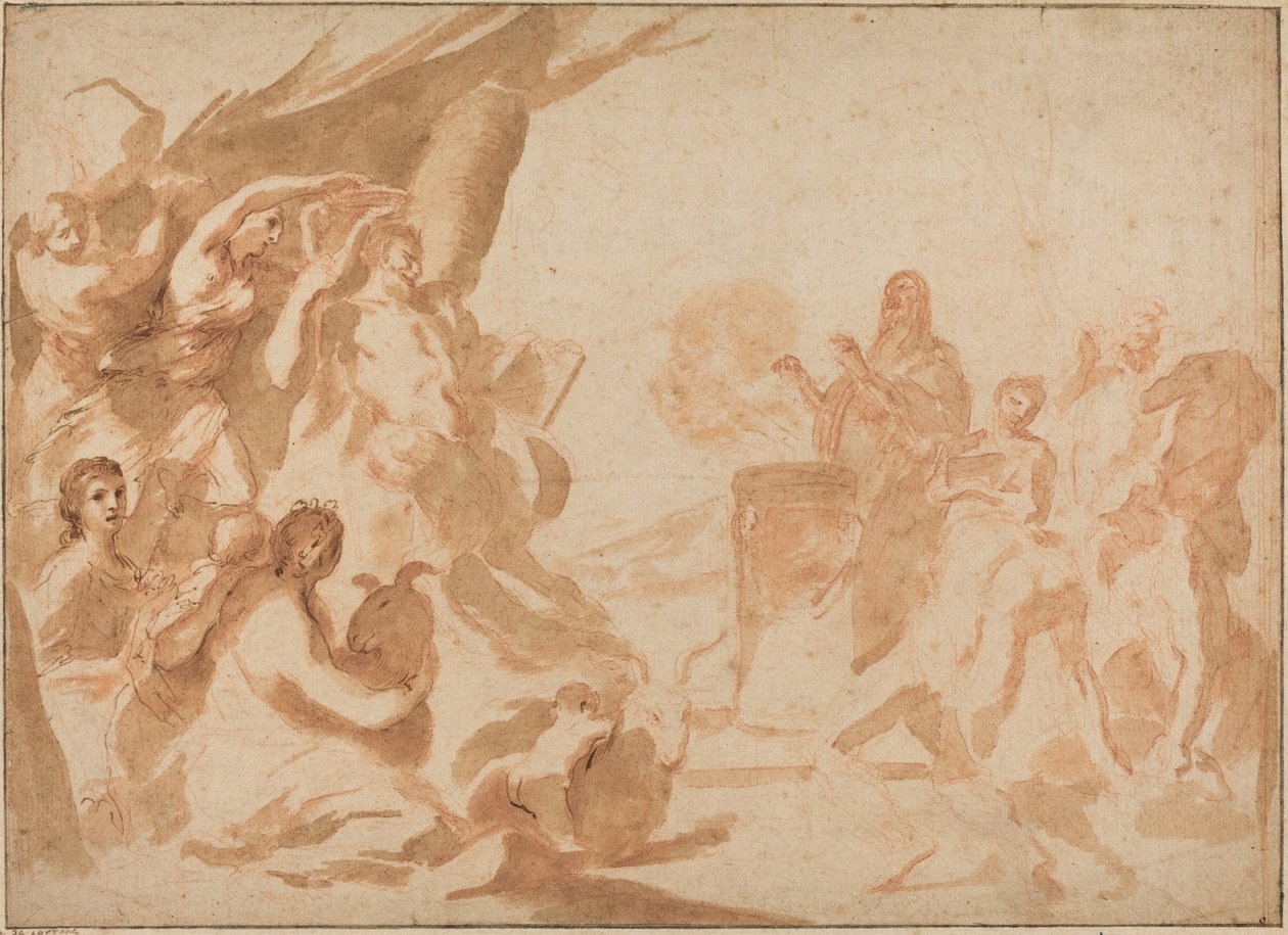 A Sacrifice to Pan by Andrea Sacchi