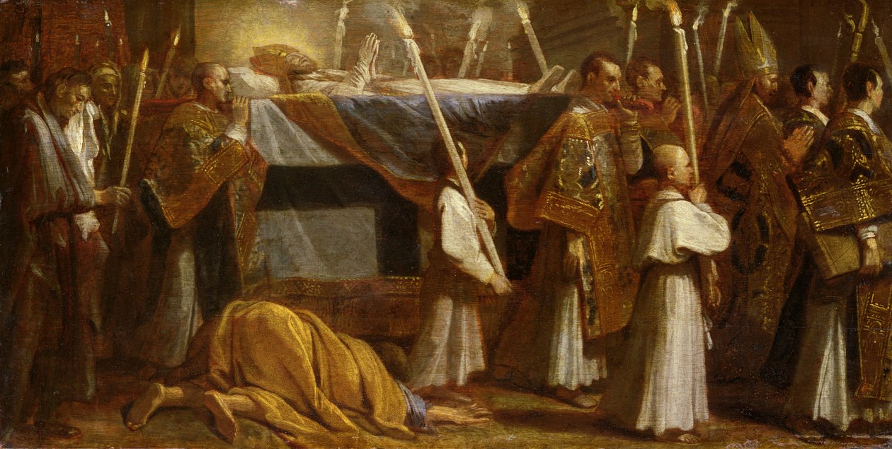 Funeral Procession of a Bishop by Andrea Sacchi